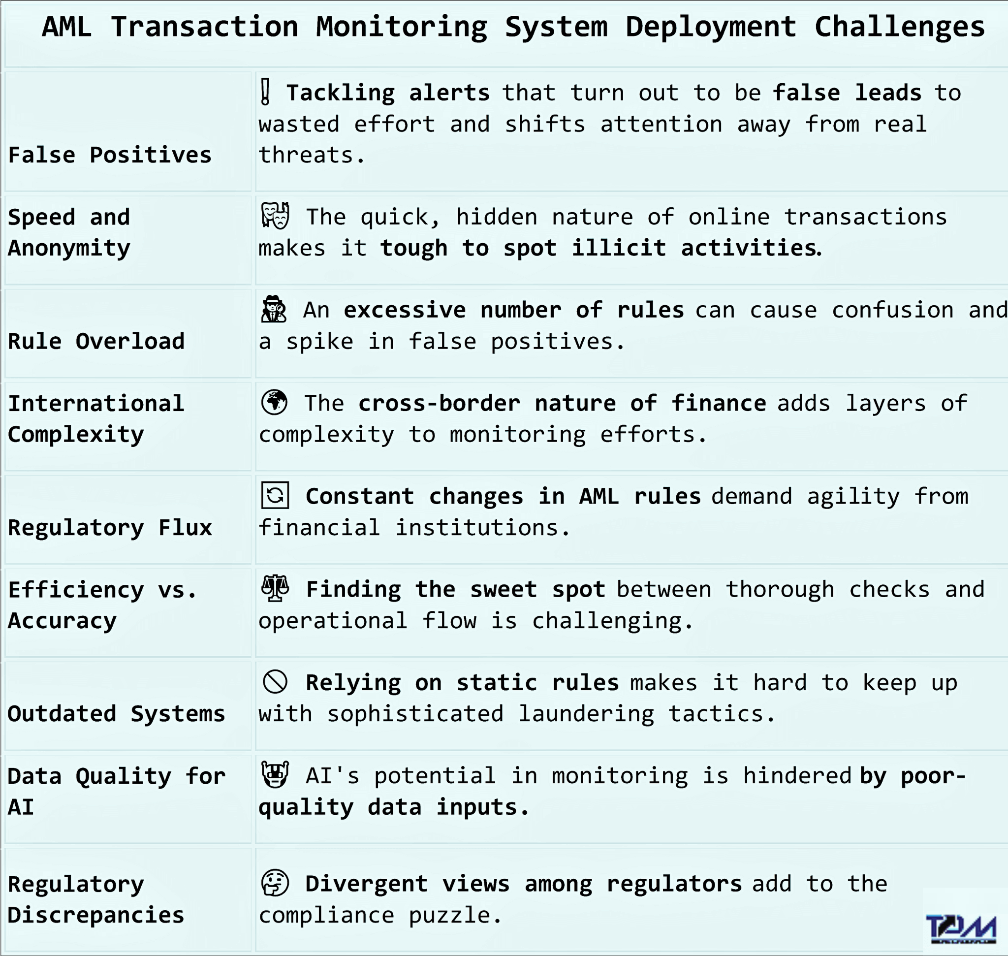 Transaction monitoring in AML