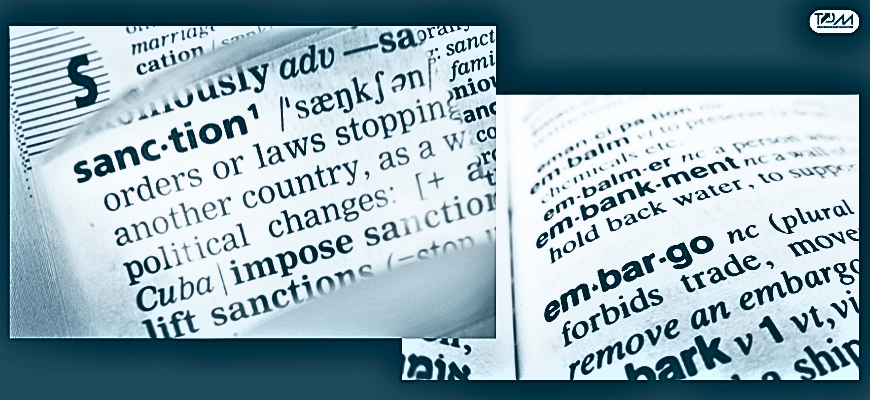 difference between sanctions and embargo in aml